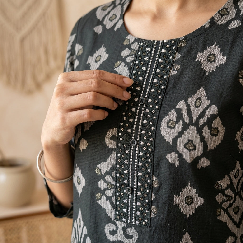 Green Kurta Set