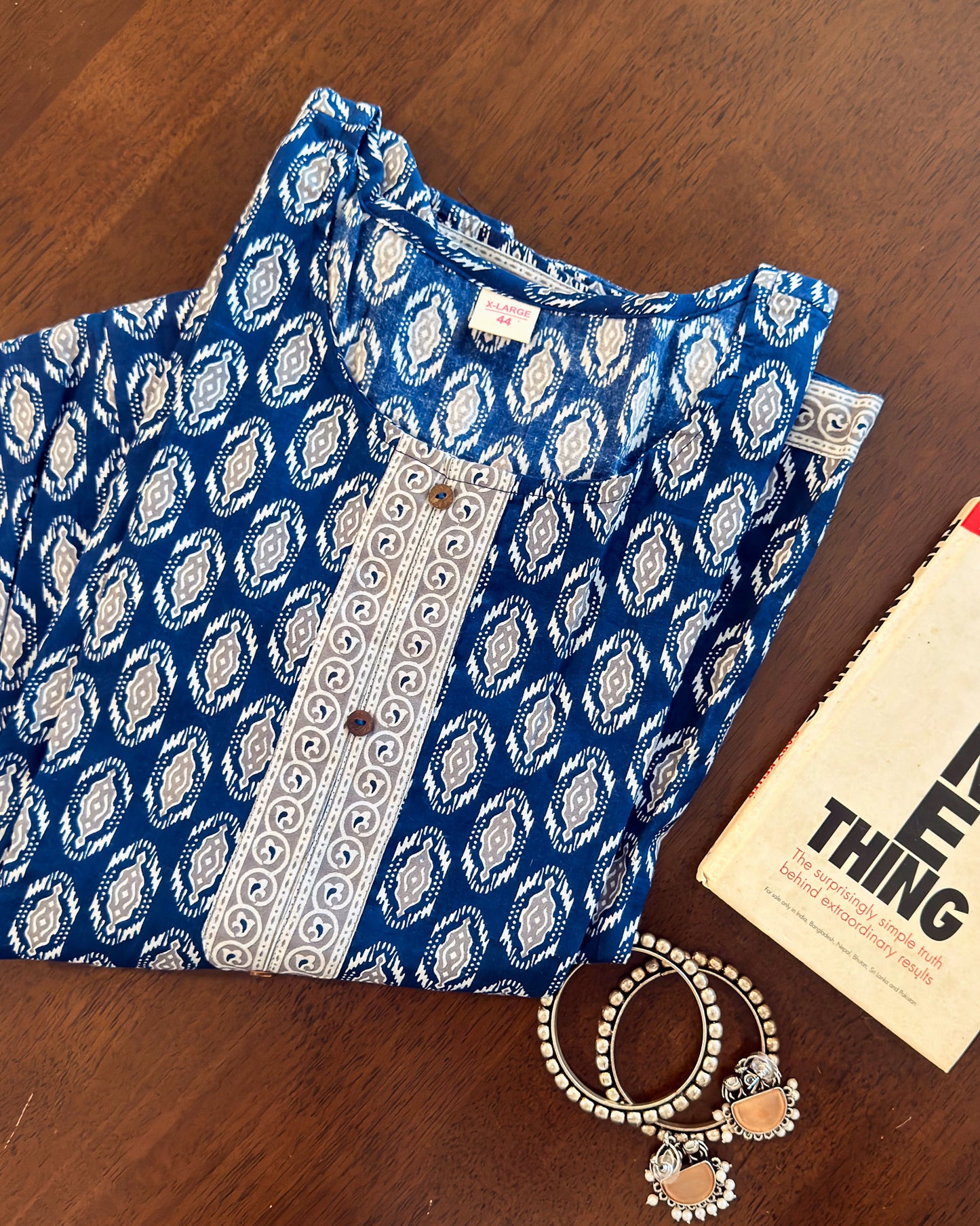 Blue Anarkali Kurti