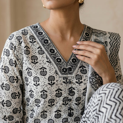 Grey Kurta Set