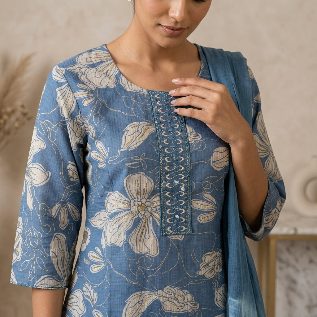 Sky Blue Kurta Set