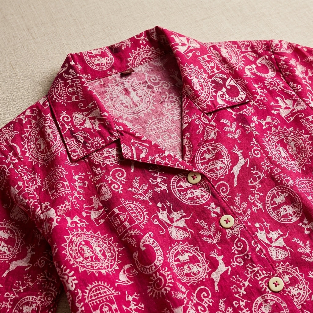 Pink Varli Print Co-ordset