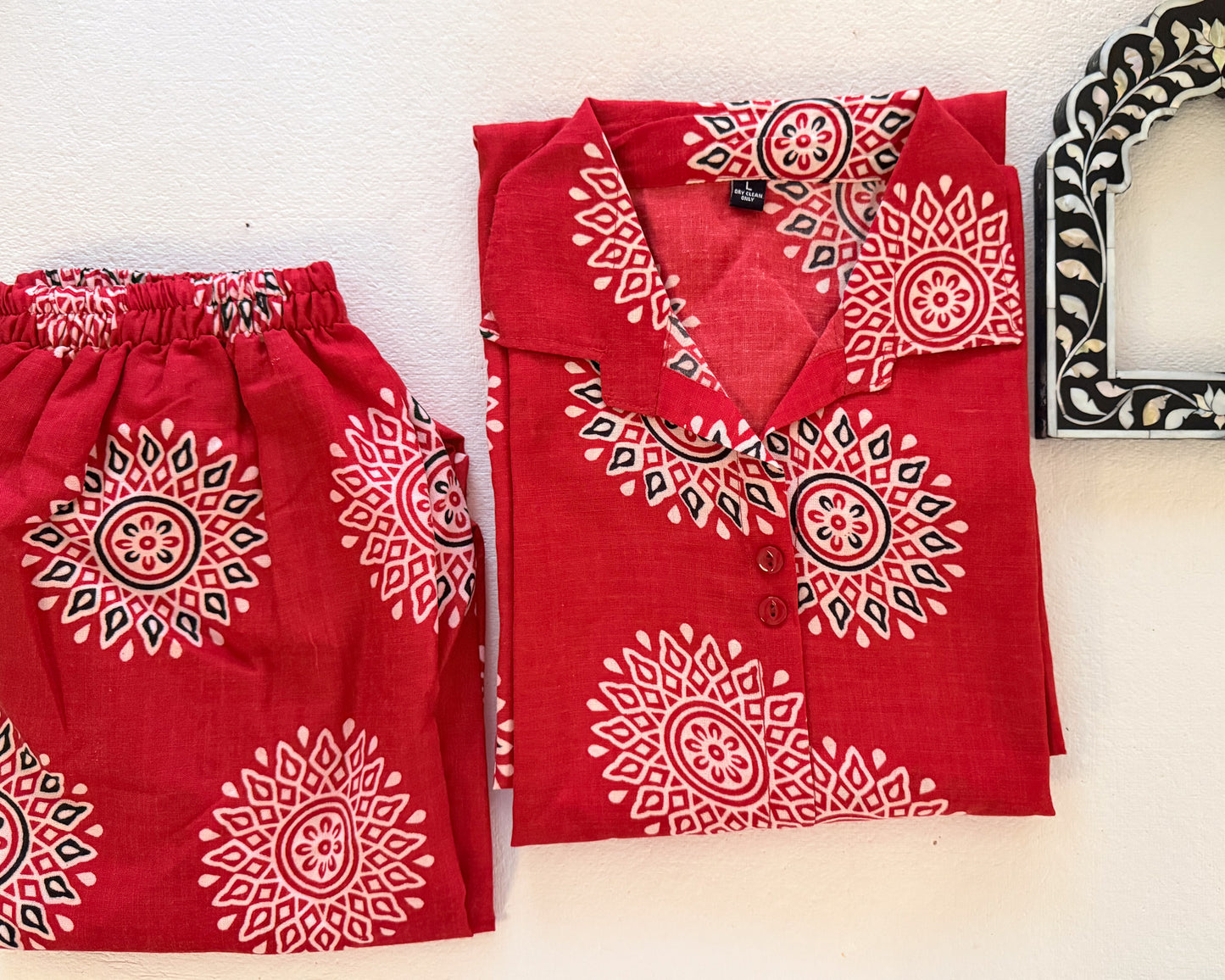 Red Mandala Design Co-ordset