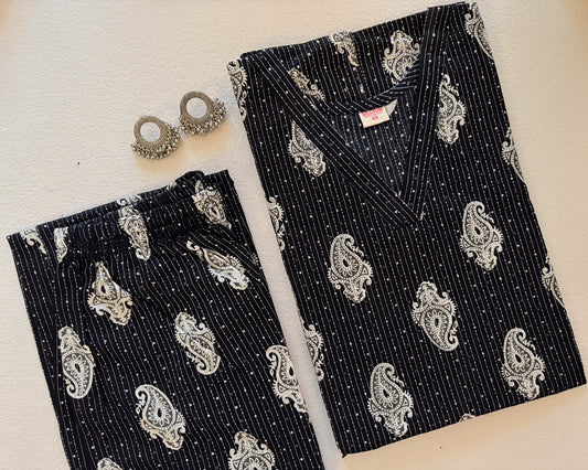 Sitara Black Co-ordset