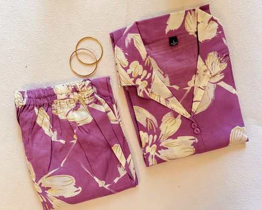 Lavendar Floral Co-ordset