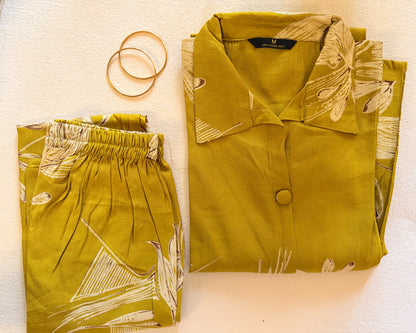 Mustard Floral Co-ordset