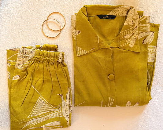 Mustard Floral Co-ordset
