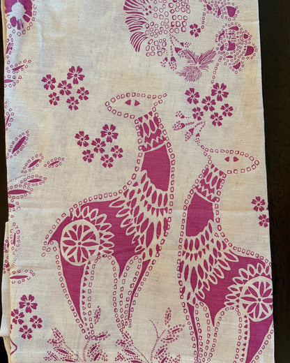 Printed White Khadi Co-ordset
