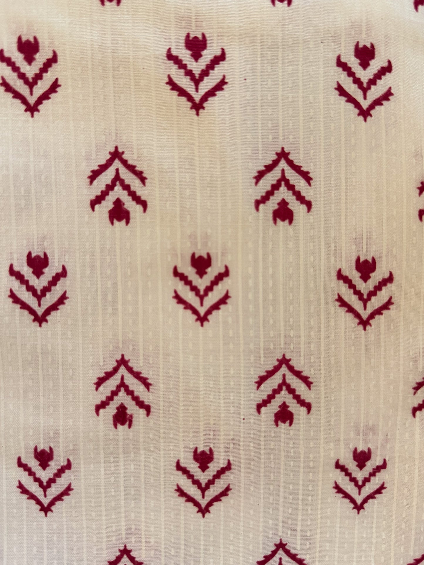 Pink Printed White Kurti