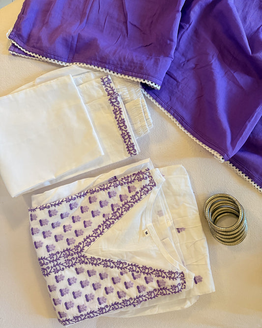 White Kurta Set