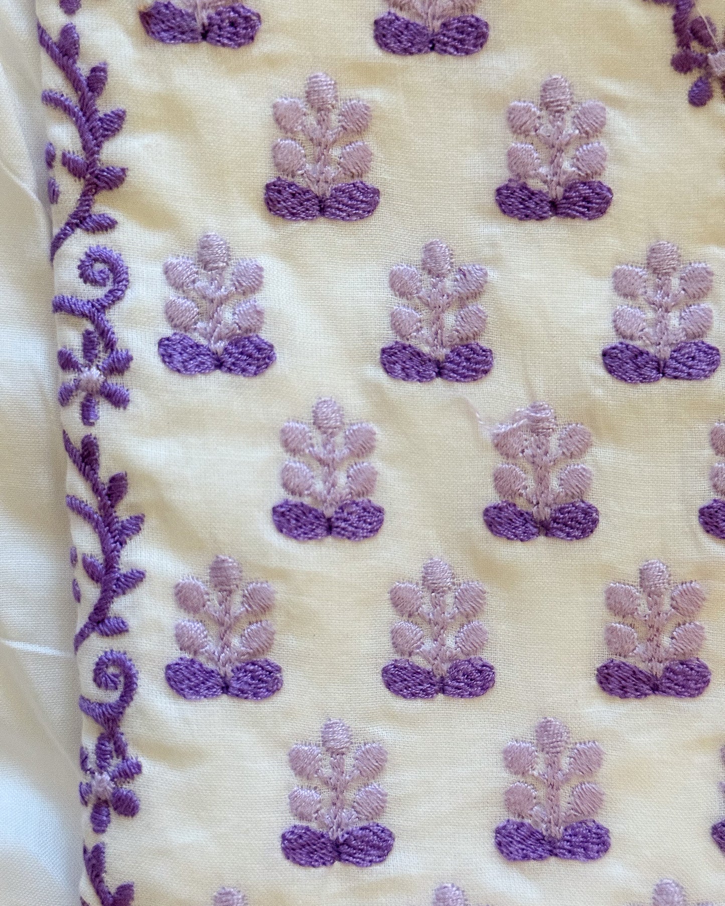 White Floral Kurta Set with Dupatta