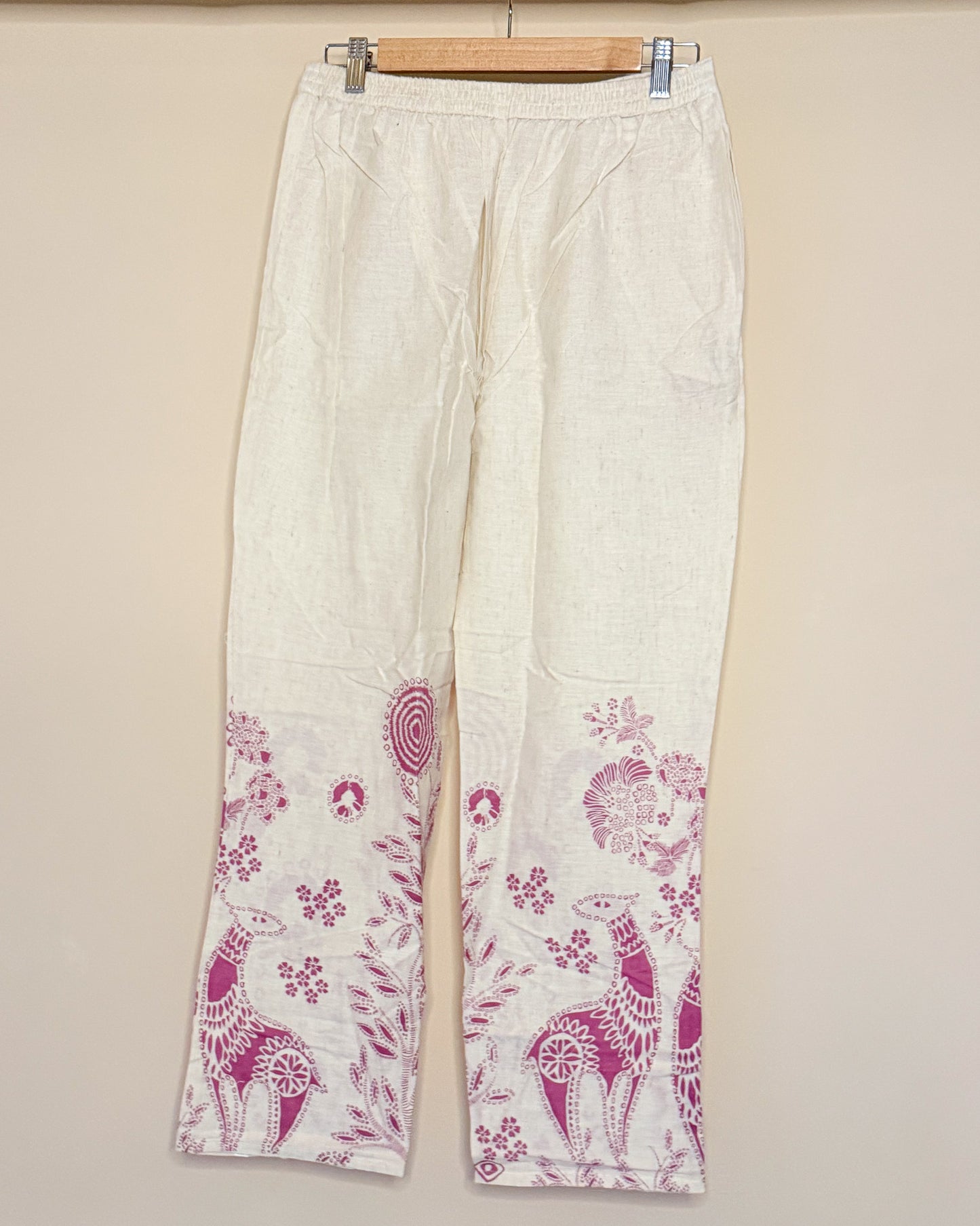 Printed White Khadi Co-ordset