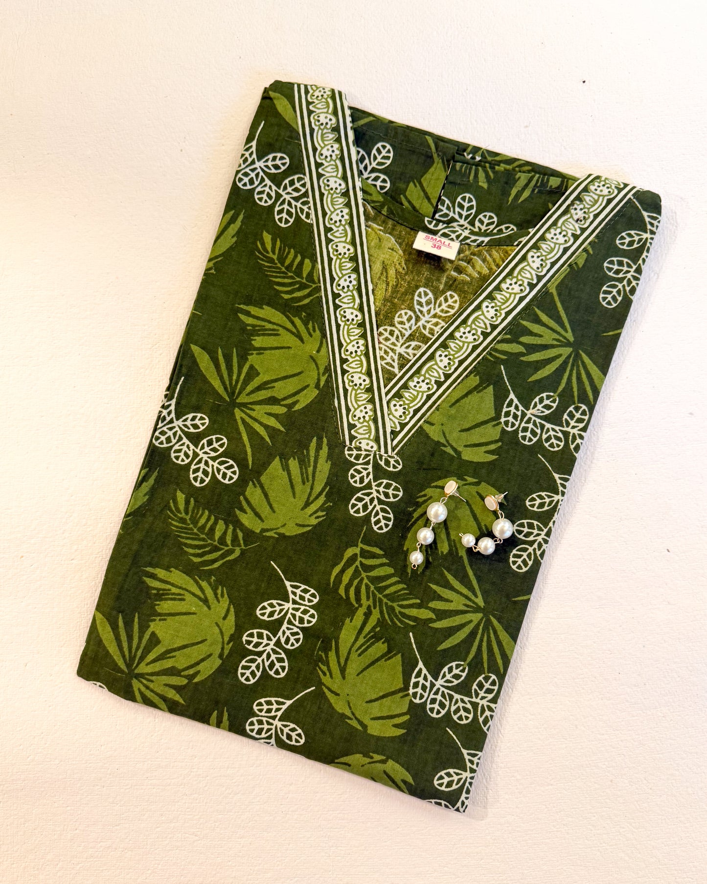 Green Short Kurti
