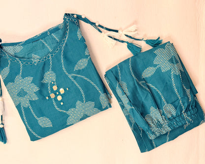 Teal Green Knot Coordset