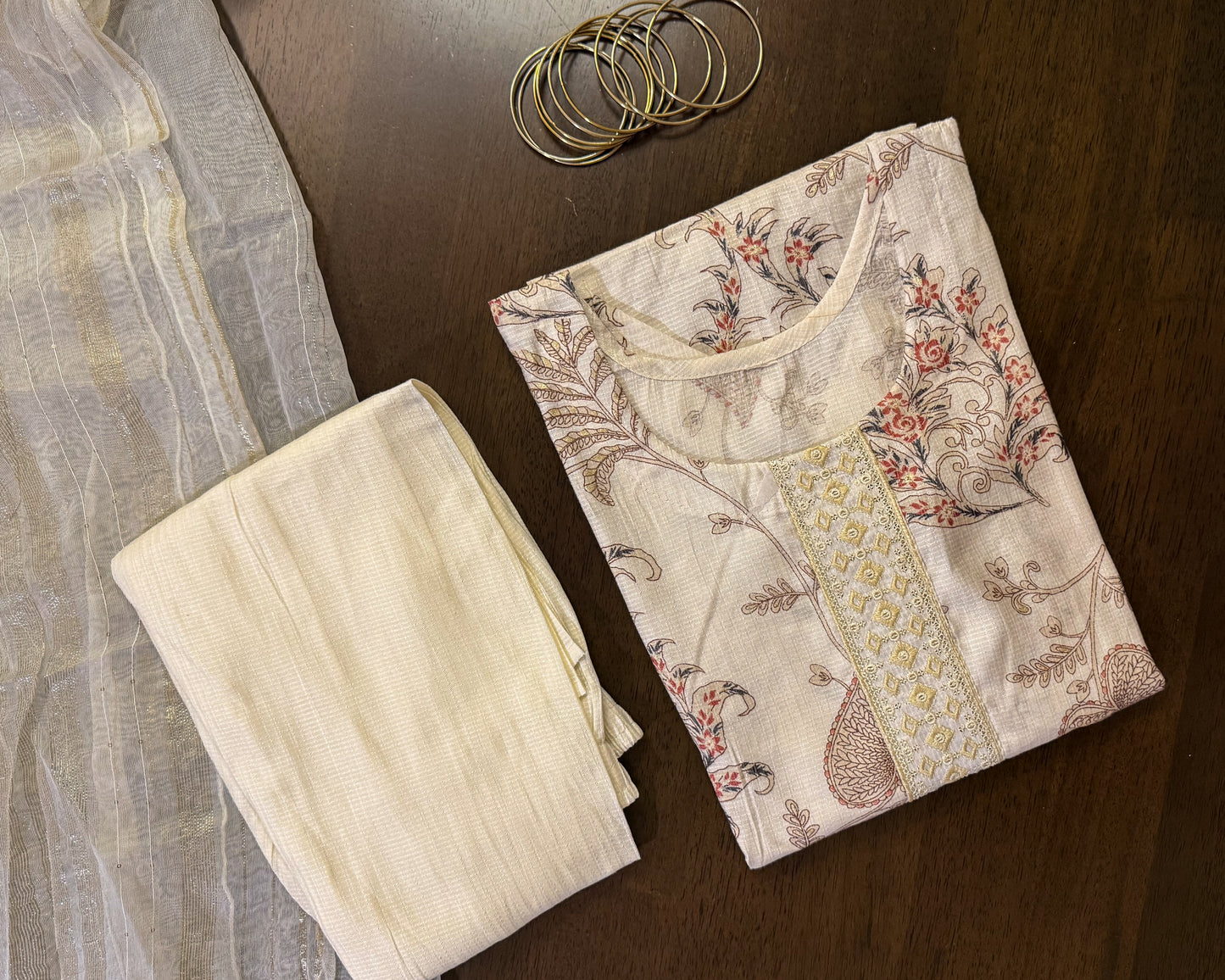 White Kurta Set