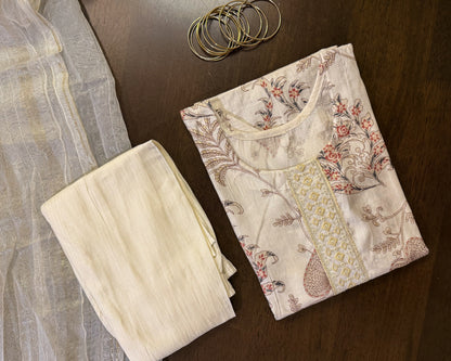 White Kurta Set