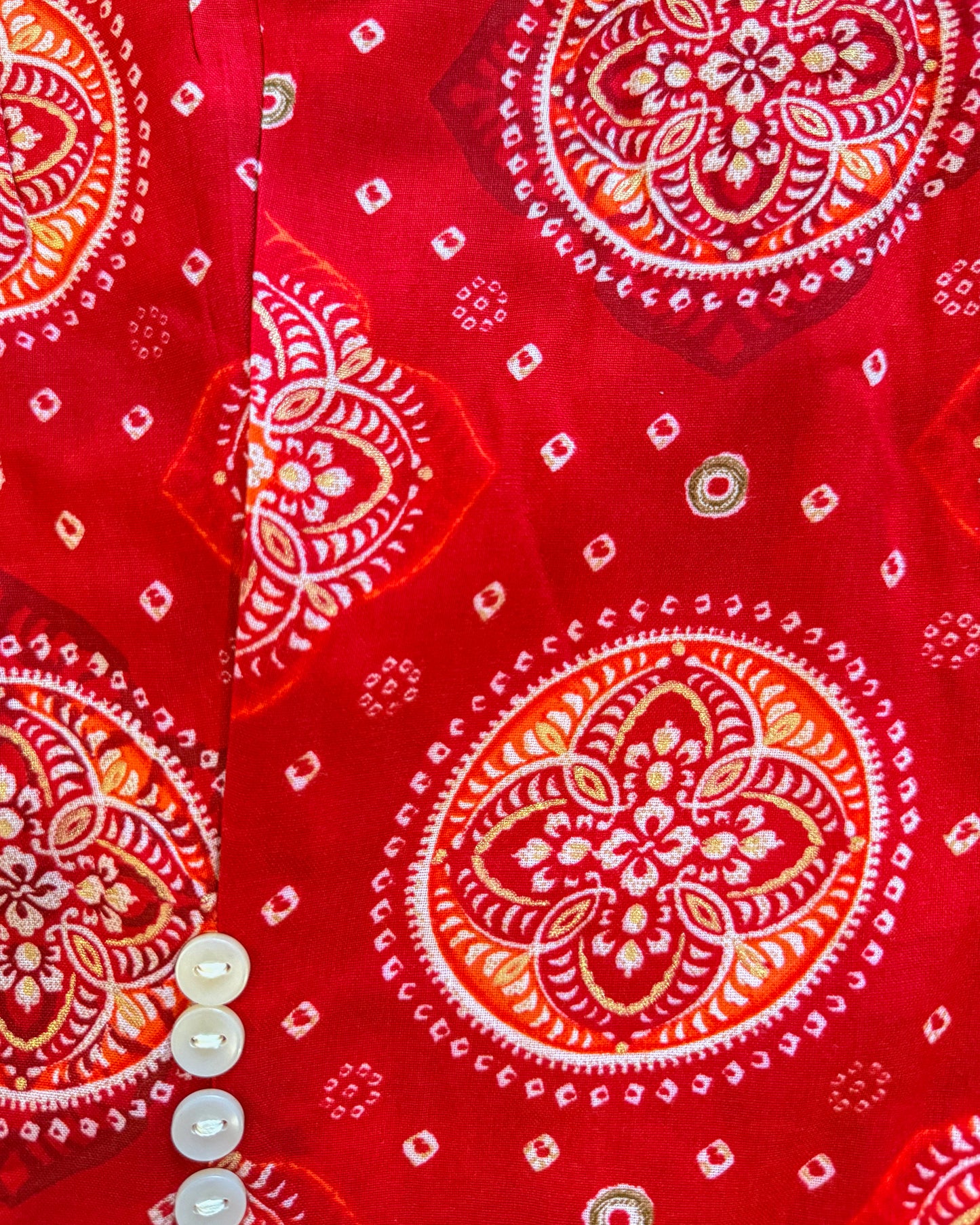 Red 20 Button Coordset