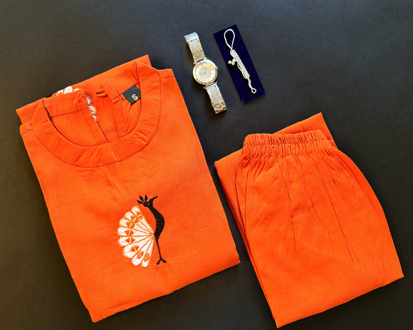 Orange Morni Coordset