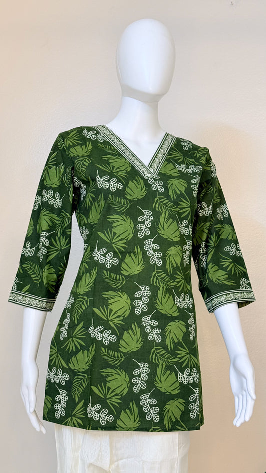 Green Short Kurti