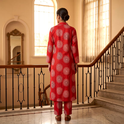 Red Mandala Design Co-ordset