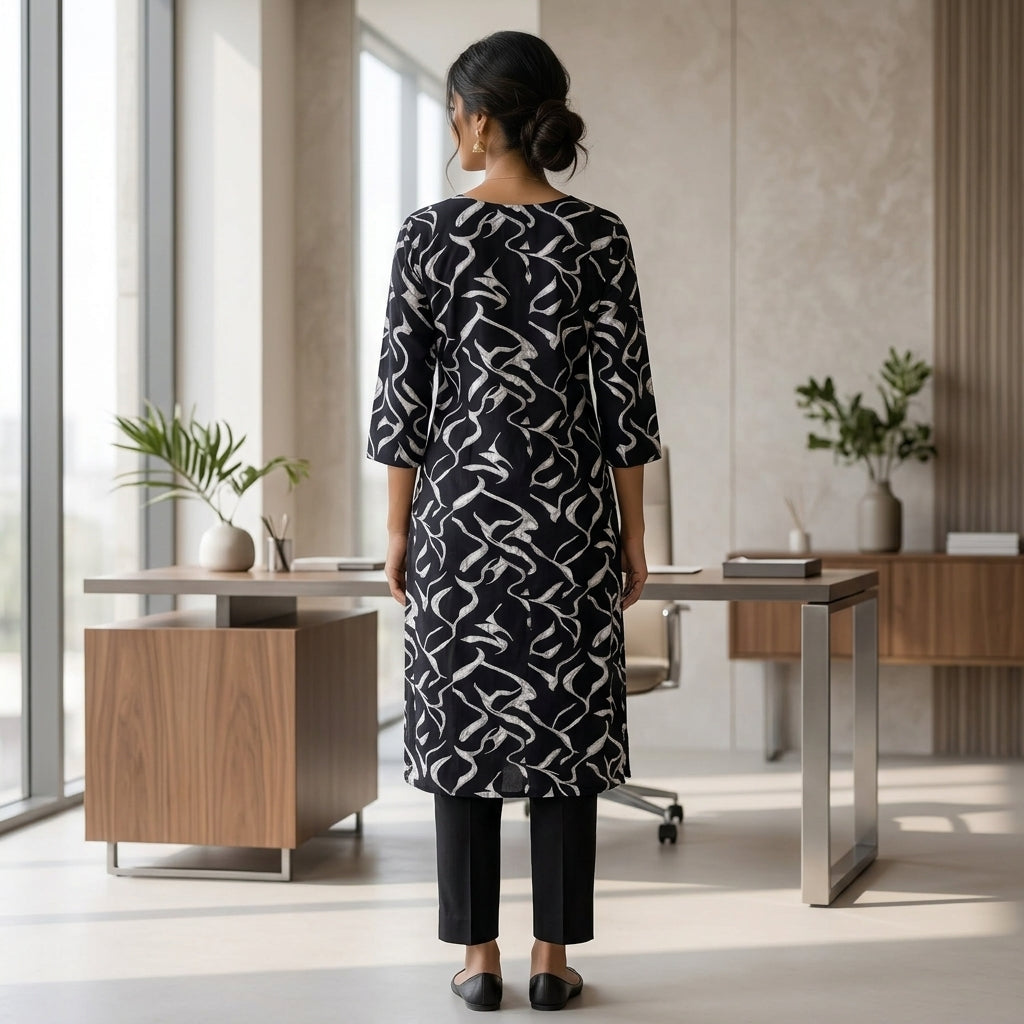 Black Long Kurti