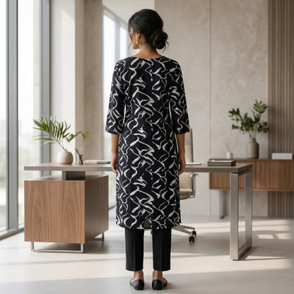Black Long Kurti