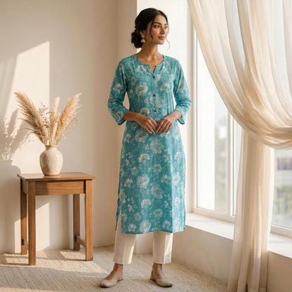 Floral Long Kurti