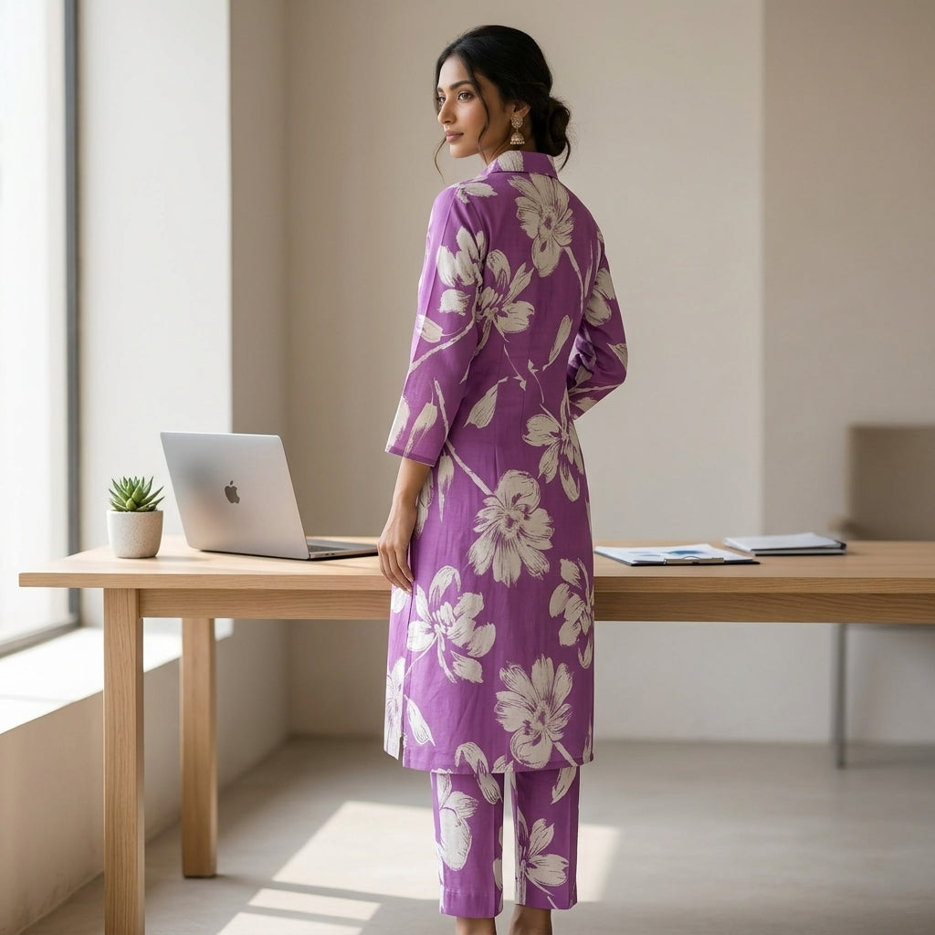 Lavendar Floral Co-ordset
