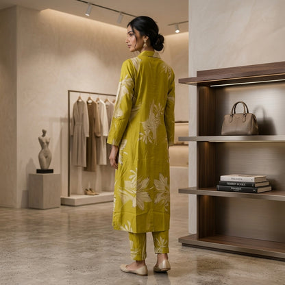 Mustard Floral Co-ordset