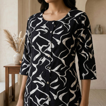 Black Long Kurti