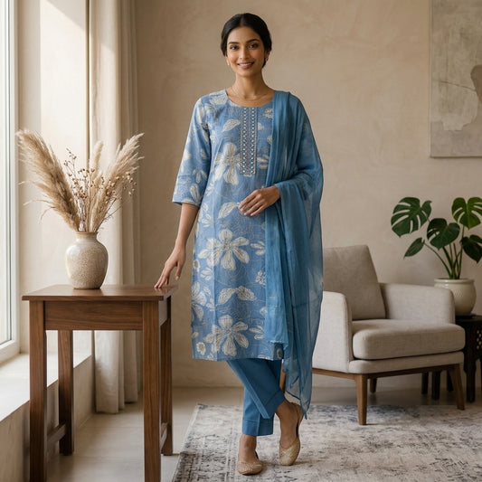 Sky Blue Kurta Set