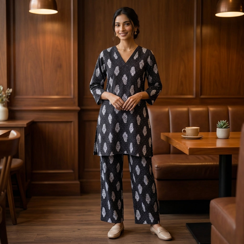 Sitara Black Co-ordset