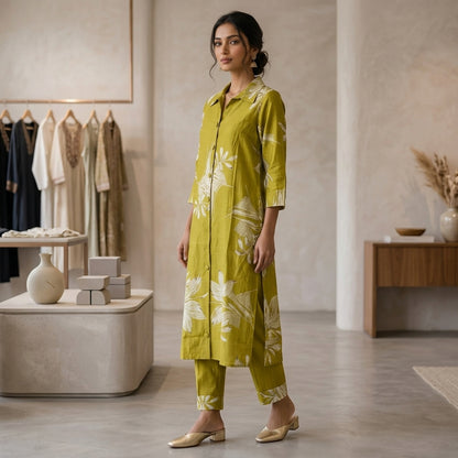Mustard Floral Co-ordset