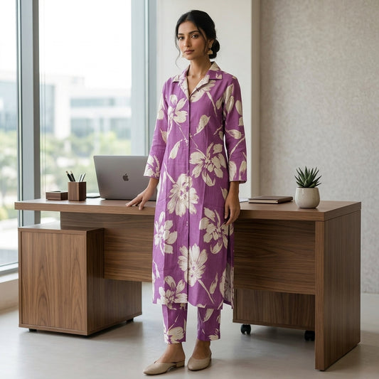 Lavendar Floral Co-ordset