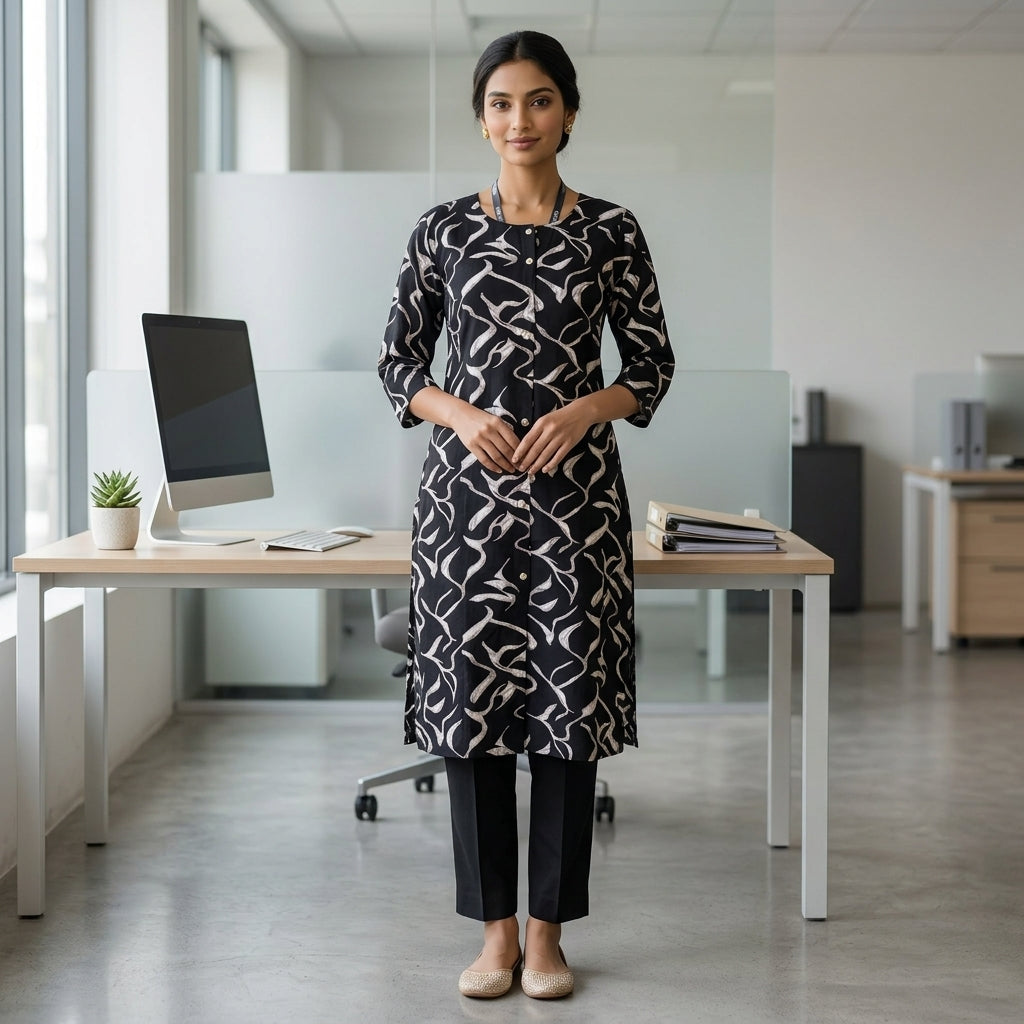 Black Long Kurti
