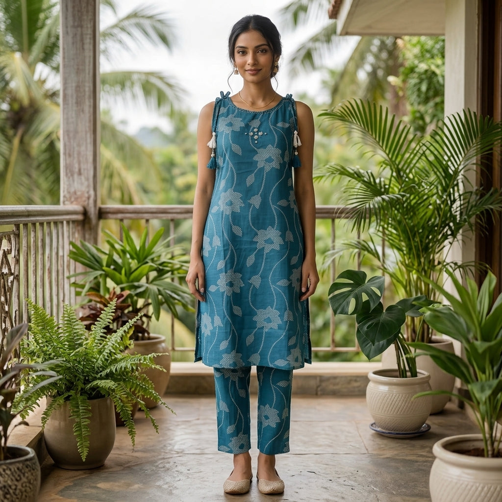Teal Green Knot Coordset