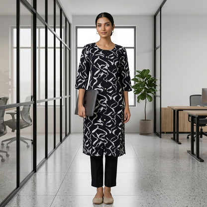 Black Long Kurti